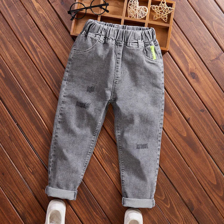 Pantalon ample en jeans pour enfants - Enfance-Heureuse