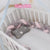 Bébé Pare-chocs lit Tresse Noeud Oreiller Coussin Pare-chocs pour Infantile cuna Bebe allumé lit Protecteur Tour de lit Chambre Décor - Enfance-Heureuse