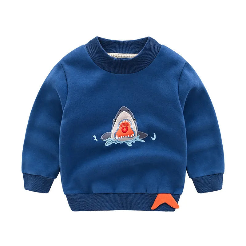 Sudadera coreana para niño con cachemira.