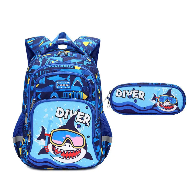 Primary School Student Schoolbag Boys Stylish And Lightweight Grade 1-3 Children Backpack