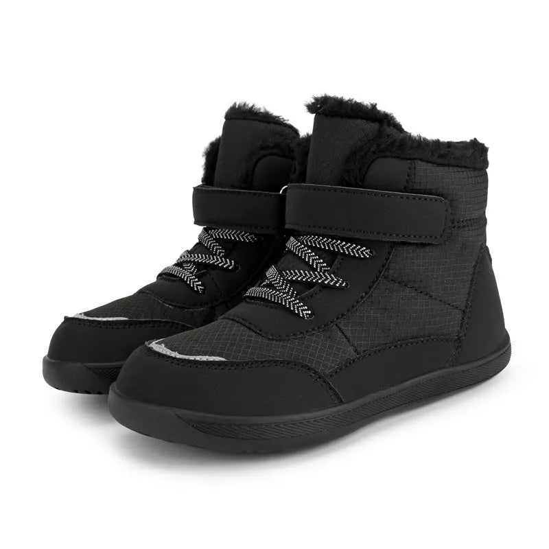 Children's High-top With Velvet Thick Wide-toe Cotton-padded Shoes Outdoor Keep Warm Snow Boots