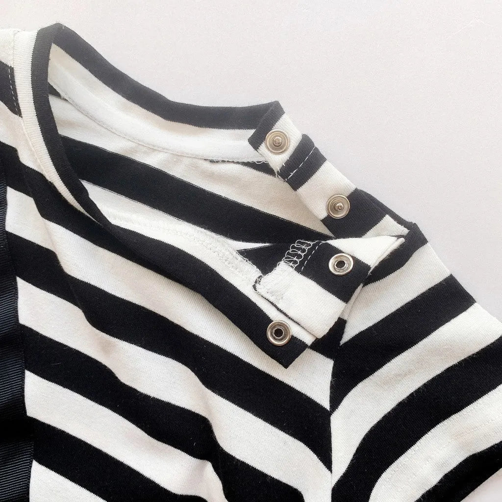 Striped Out Ha Clothing Children's Crawling Suit