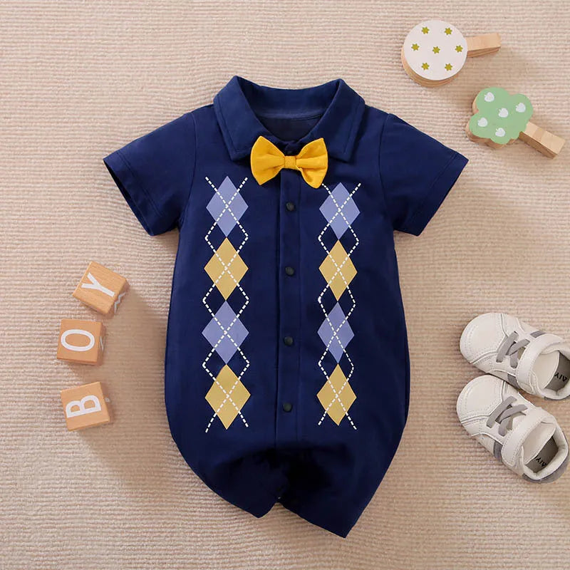 Summer Baby Boy Gentleman Jumpsuit